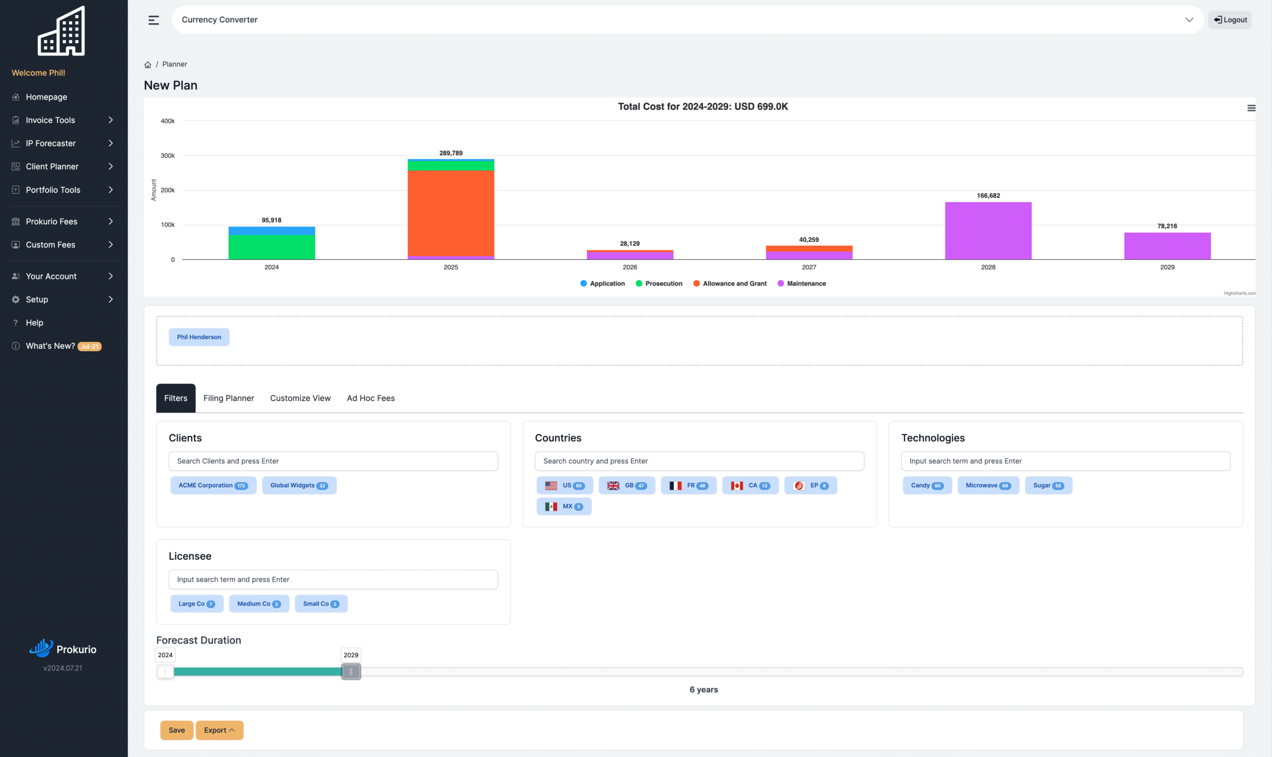 IP Estimator Client Planner